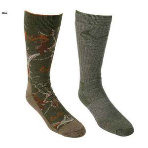 Realtree Men's Merino Wool 2 Pack Hunting Socks