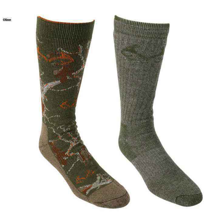 Realtree Men's Merino Wool 2 Pack Hunting Socks Realtree Men's Merino Wool 2 Pack Hunting Socks
