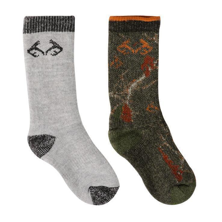 Realtree Youth Merino Wool 2 Pack Hunting Socks Realtree Youth Merino Wool 2 Pack Hunting Socks