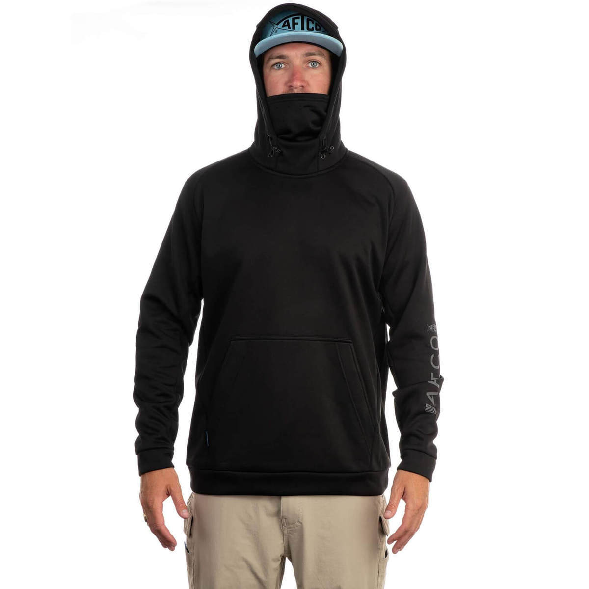 AFTCO Men's Reaper Technical Integrated Facemask Fishing Hoodie AFTCO Men's Reaper Technical Integrated Facemask Fishing Hoodie