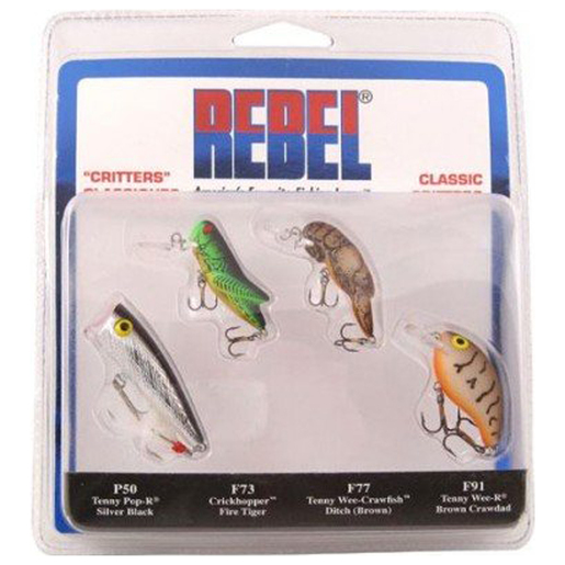 Rebel Classic Critters Lure Kit Topwater Hard Bait – Assorted