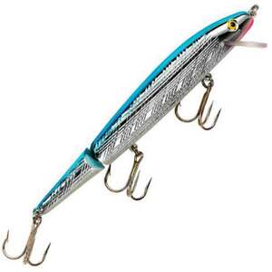 Rebel Jointed Minnow Saltwater Hard Bait - Silver/Blue, 4-1/2in, 7/16oz, 3ft