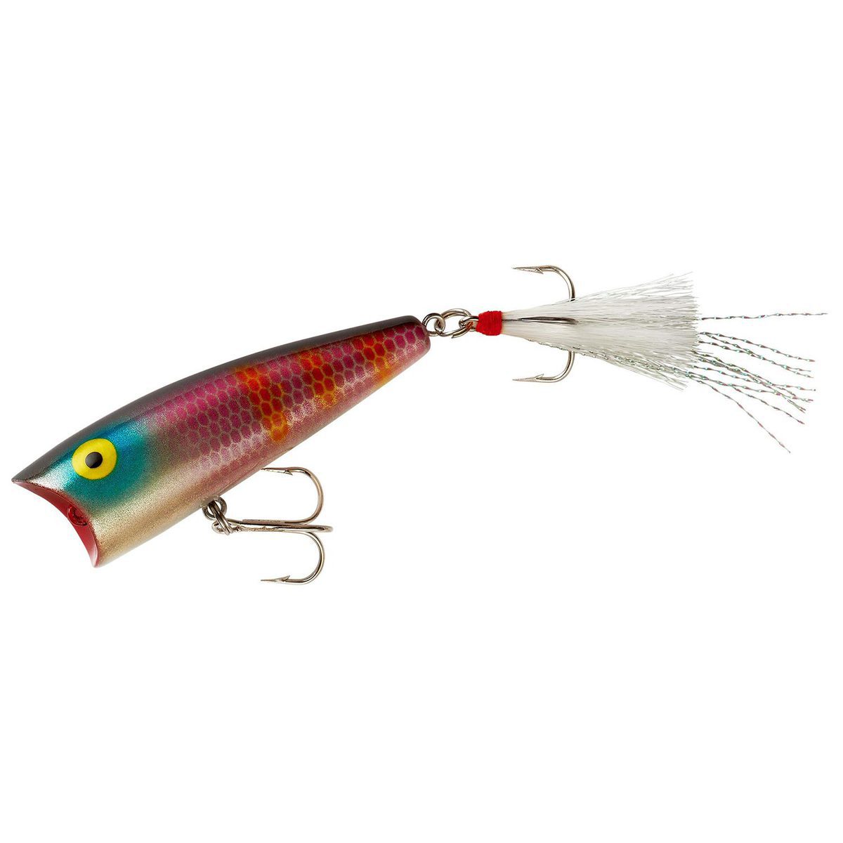 Rebel Pop R Plus Popper Topwater Bait - Purple Shad, 1/4oz, 2-1/2in ...