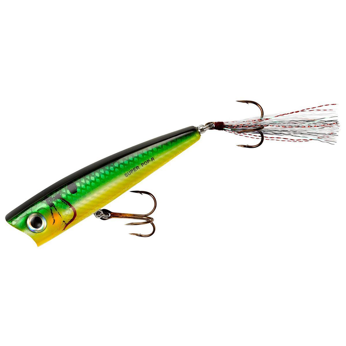 Rebel Super Pop R Popper Topwater Bait - Sun Perch, 5/16oz, 3-1/8in ...