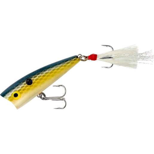 Rebel Teeny Pop-R Topwater Hard Bait – Foxy Shad 8