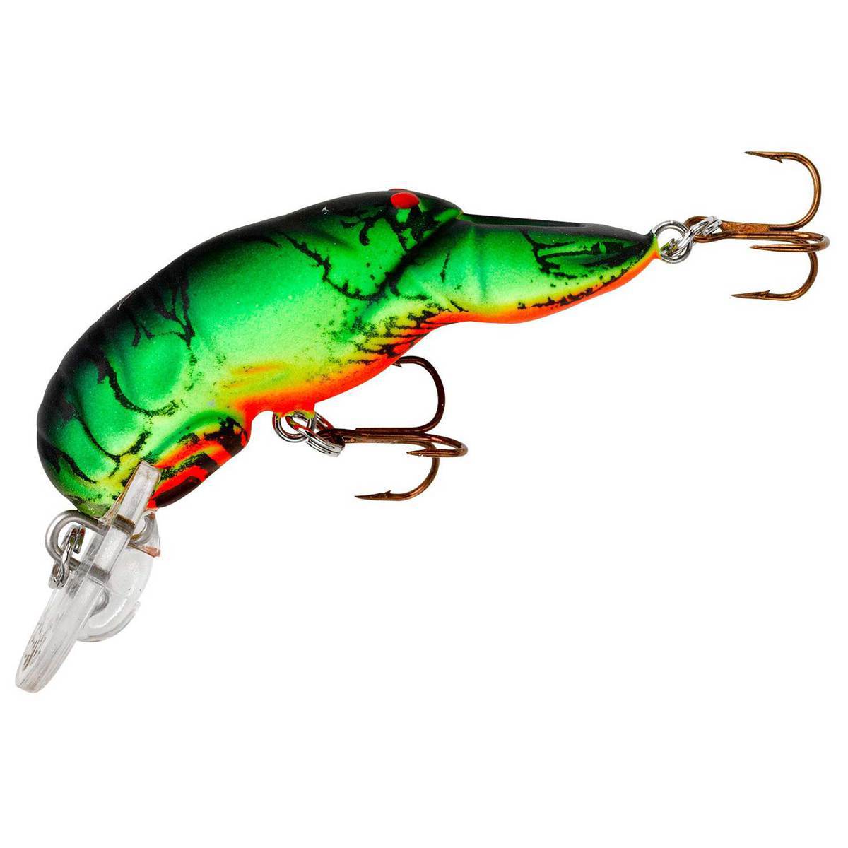 Rebel Teeny Wee Craw Shallow Diving Crankbait - Fire Tiger, 1/10oz, 1-1/2in, 2-3ft - Fire Tiger Rebel Teeny Wee Craw Shallow Diving Crankbait - Fire Tiger, 1/10oz, 1-1/2in, 2-3ft - Fire Tiger