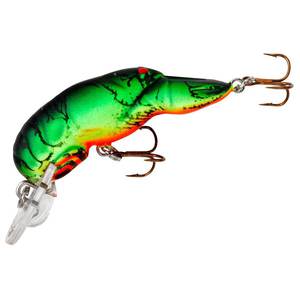 Rebel Teeny Wee Craw Shallow Diving Crankbait - Fire Tiger, 1/10oz, 1-1/2in