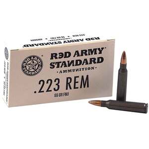 Red Army Standard Rifle 223 Remington 55Gr FMJ Rifle Ammo - 20 Rounds ...
