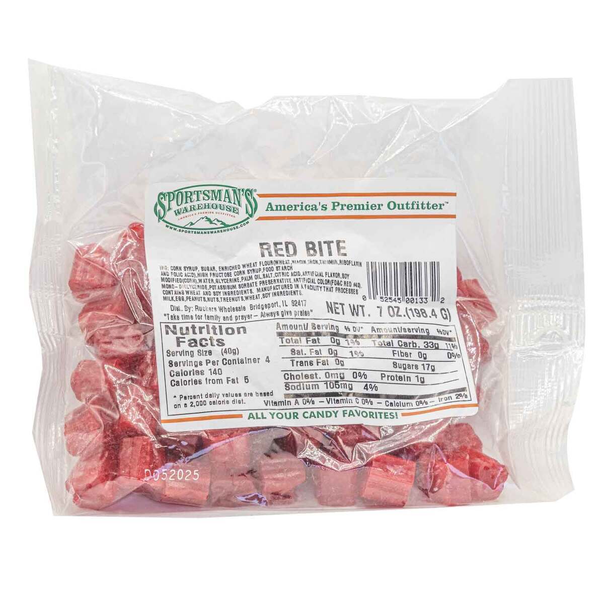 Sportsman's Warehouse Red Licorice Bite Candy - 4 Servings | Sportsman ...