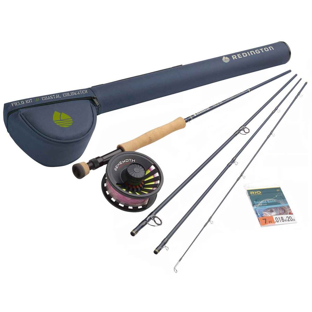 Redington Coastal Coldwater Field Kit Fly Fishing Rod and Reel Combo - 9ft, 9wt, 4pc - Green Redington Coastal Coldwater Field Kit Fly Fishing Rod and Reel Combo - 9ft, 9wt, 4pc - Green