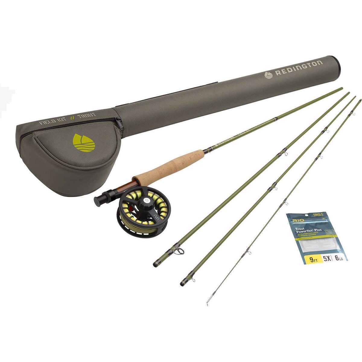 Redington Trout Field Kit Fly Fishing Rod and Reel Combo - 9ft, 5wt ...