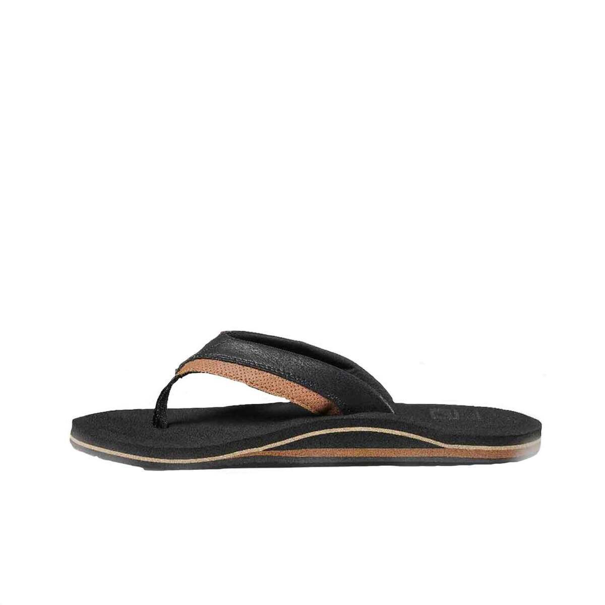 Reef Men's Cushion Dawn Flip Flops - Black/Tan - 10 - Black/Tan 10 Reef Men's Cushion Dawn Flip Flops - Black/Tan - 10 - Black/Tan 10