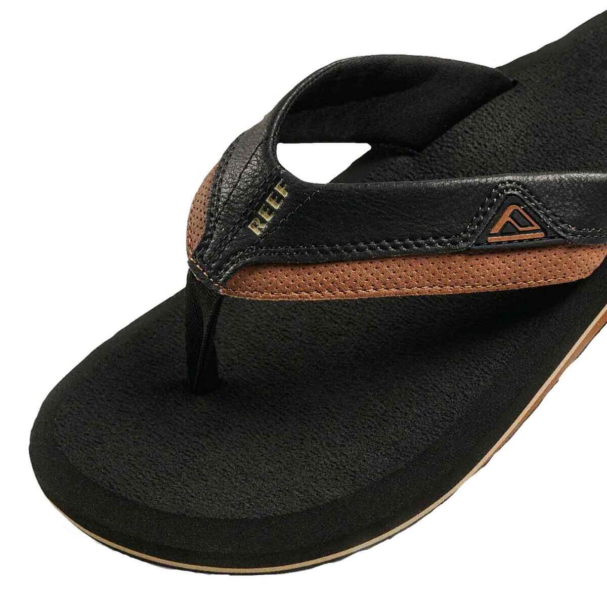 Reef Men's Cushion Dawn Flip Flops - Black/Tan - 10 - Black/Tan 10 Reef Men's Cushion Dawn Flip Flops - Black/Tan - 10 - Black/Tan 10
