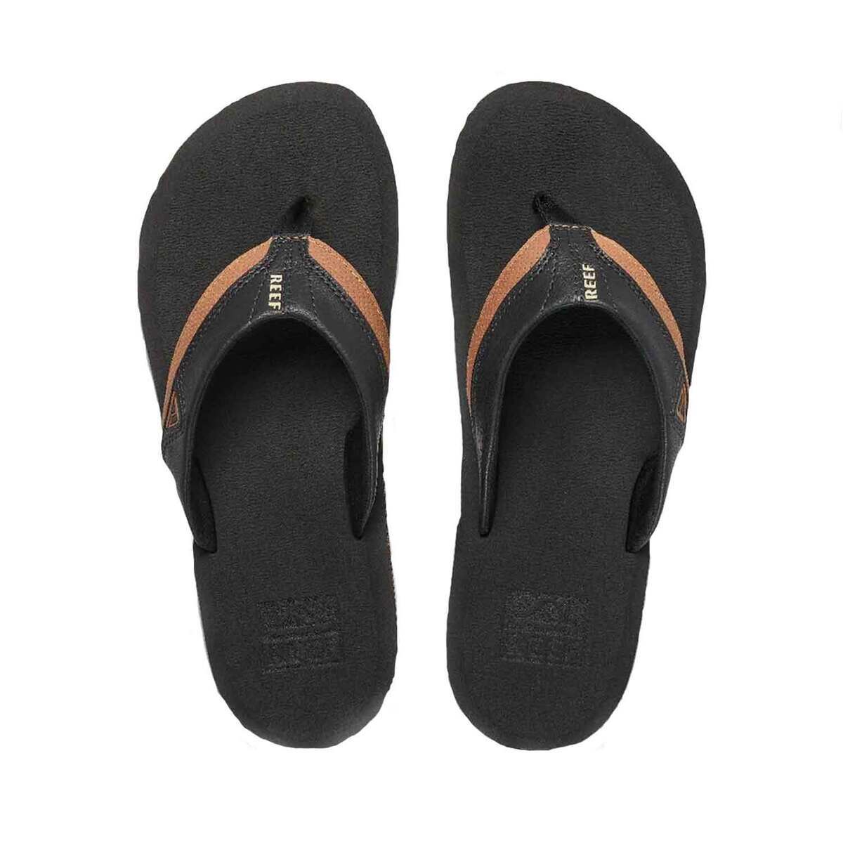 Reef Men's Cushion Dawn Flip Flops - Black/Tan - 10 - Black/Tan 10 Reef Men's Cushion Dawn Flip Flops - Black/Tan - 10 - Black/Tan 10