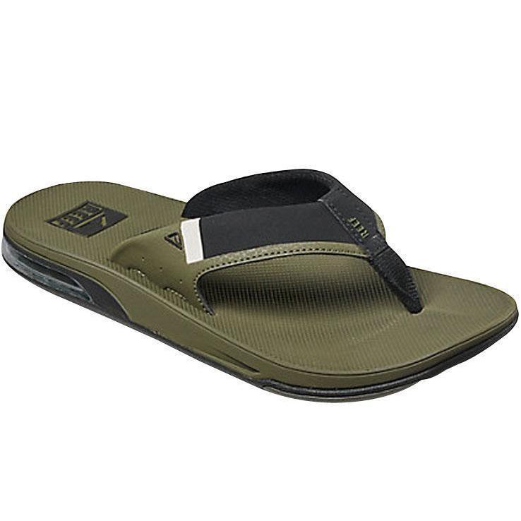Reef Men's Fanning Low Flip Flops - Olive - Size 10 - Olive 10 Reef Men's Fanning Low Flip Flops - Olive - Size 10 - Olive 10