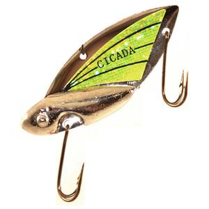 Reef Runner Cicada Rip Bait - Silver/Chartreuse, 3/8oz, 2in