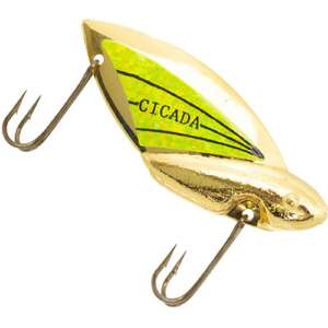 Reef Runner Cicada Rip Bait - Gold/Chartreuse, 1/8oz, 1-1/4in