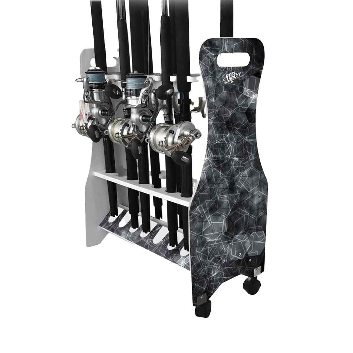 Reel Salty Saltwater Waterproof 16 Rolling Rod Rack - Gray | Sportsman ...