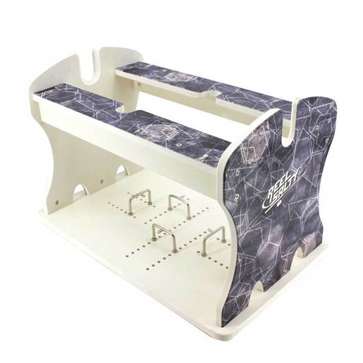 Reel Salty Saltwater Waterproof 4 Fishing Rod Rack - Gray/White