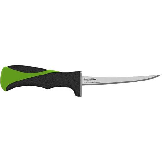 Relentless Knives Straight Fillet Knife - 6in - Black/Green