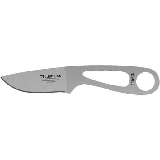 Relentless Venator I Drop Point Skeleton Knife - Silver