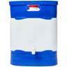 Reliance Aqua Tank 18 Gallon Water Storage - White and Blue - White and Blue 19.1 x 16 x 19.5in