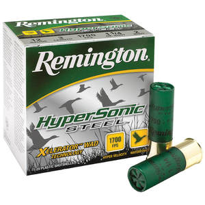 Remington Hypersonic Steel 12 Gauge 3in #2 1-1/8oz Waterfowl Shotshells - 25 Rounds