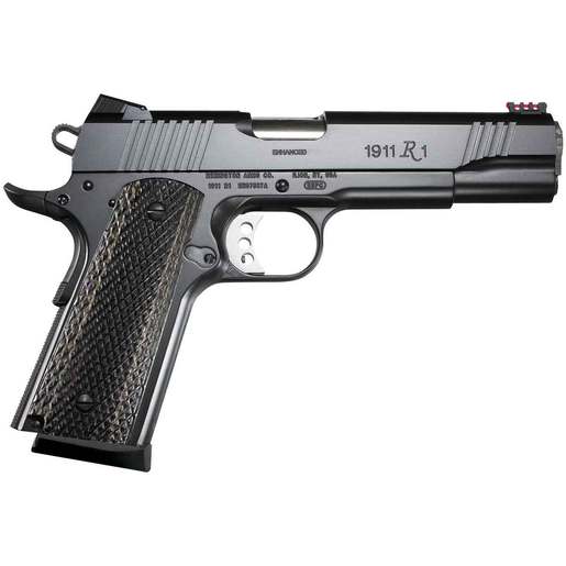 Remington 1911 R1 Enhanced 45 Auto (ACP) 4.25in Satin Black Oxide Pistol - 8+1 Rounds - Black image