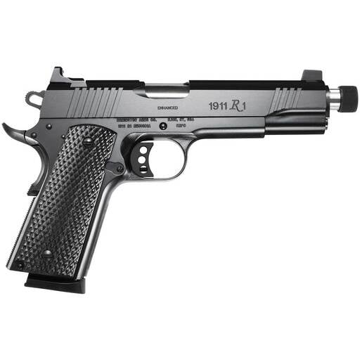 Remington 1911 R1 Enhanced Threaded Barrel 45 Auto (ACP) 5.5in Carbon Pistol - 8+1 Rounds - Black image