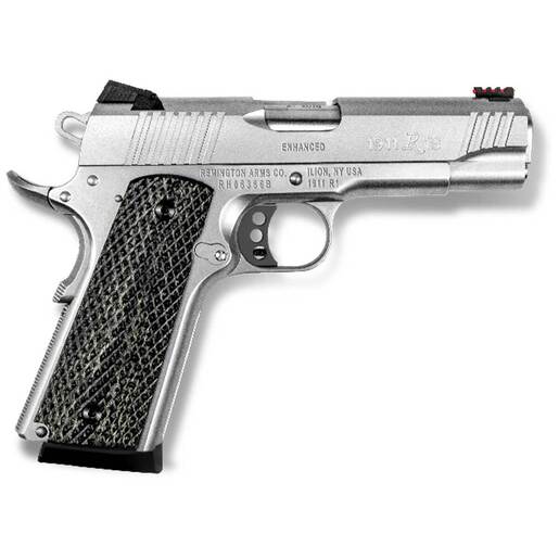 Remington 1911 R1S Enhanced Commander 45 Auto (ACP) 4.25in Stainless Pistol - 8+1 Rounds - Gray image
