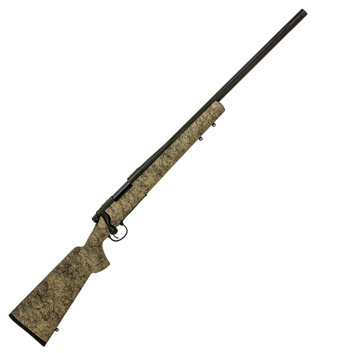 Remington 700 5-R Black Sand/Black Bolt Action Rifle – 308 Winchester - 24in - Sand With Black Webbing Remington 700 5-R Black Sand/Black Bolt Action Rifle – 308 Winchester - 24in - Sand With Black Webbing