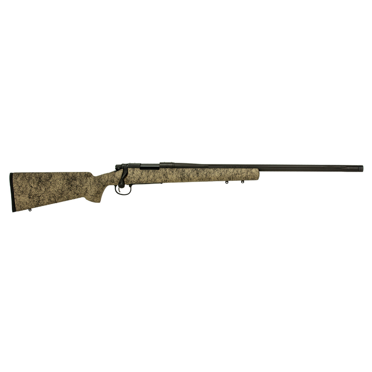 Remington 700 5-R Black Sand/Black Bolt Action Rifle – 308 Winchester - 24in - Sand With Black Webbing Remington 700 5-R Black Sand/Black Bolt Action Rifle – 308 Winchester - 24in - Sand With Black Webbing