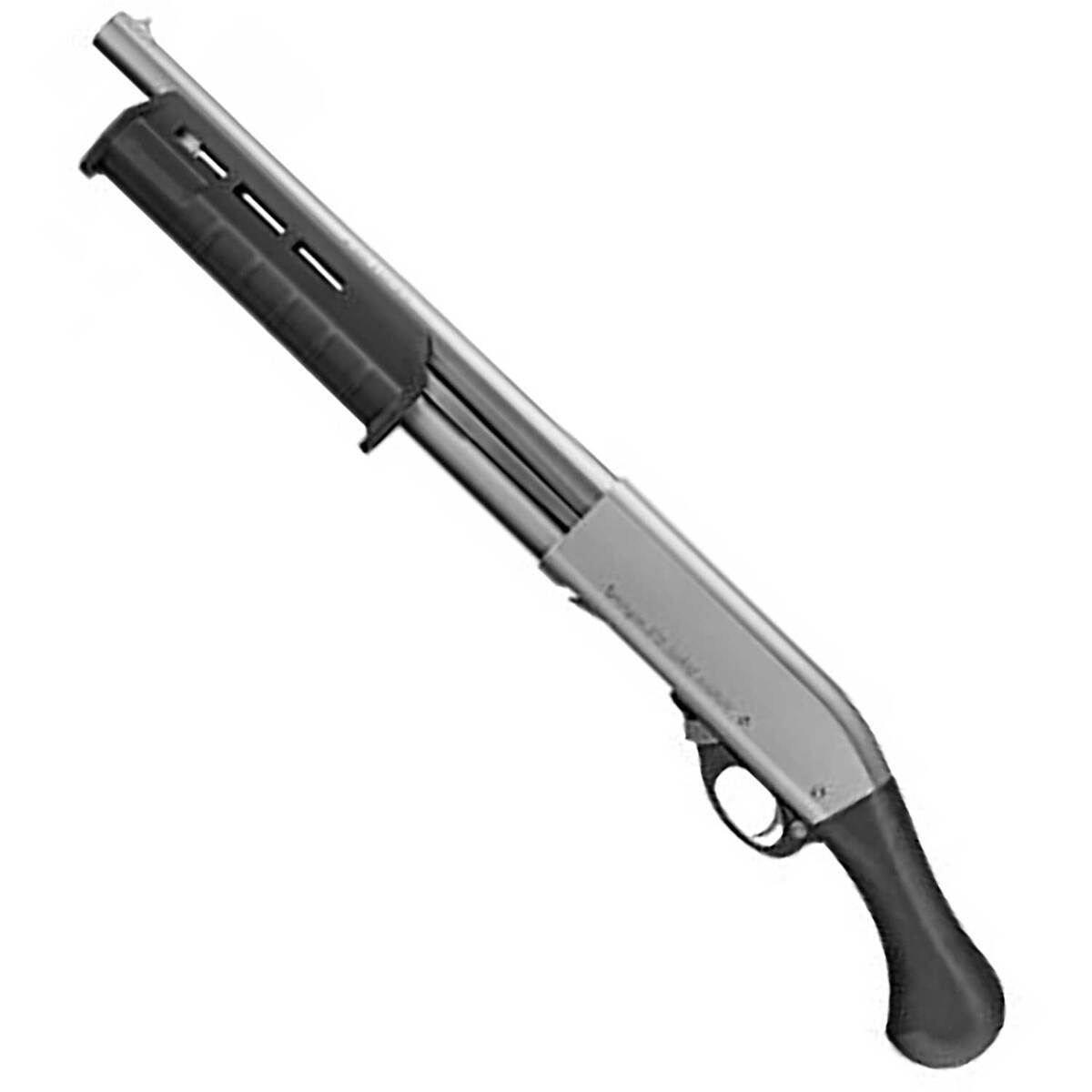 Remington 870 Tac-14 Marine Magnum Electroless Nickel-Plated 12 Gauge 3in Pump Action Firearm - 14in - Gray Remington 870 Tac-14 Marine Magnum Electroless Nickel-Plated 12 Gauge 3in Pump Action Firearm - 14in - Gray