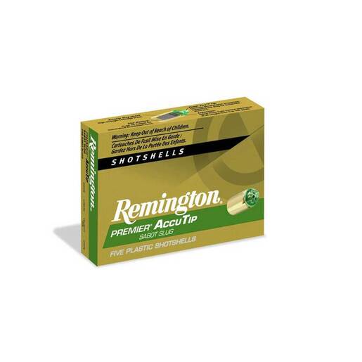 Remington AccuTip 12 Gauge 3in 385gr Sabot Slug Shotshells Ammo - 5 Rounds 5 Rounds Ammo