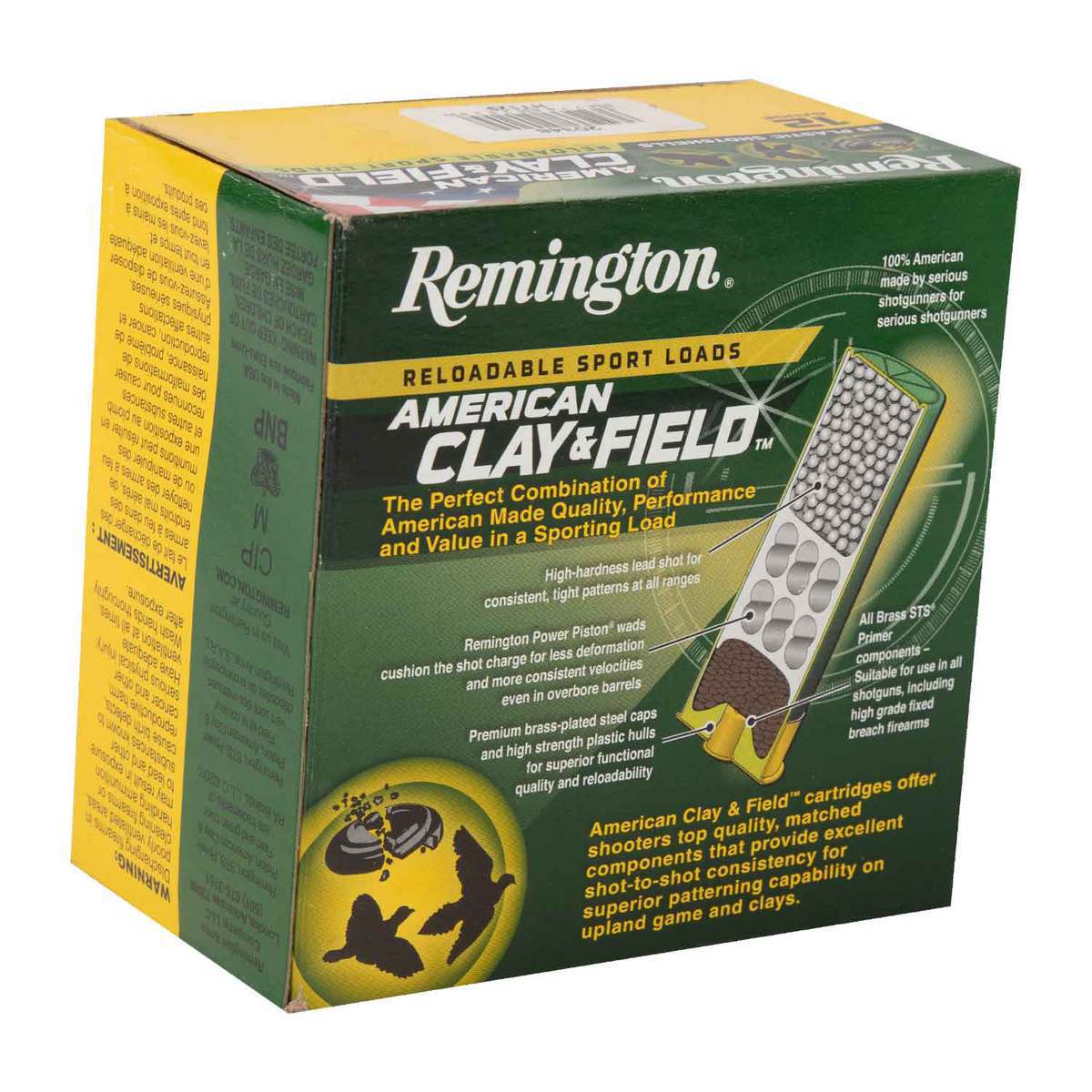 Remington American Clay And Field 12 Gauge 2-3/4in #9 1-1/8oz Target Shotshells - 25 Rounds Remington American Clay And Field 12 Gauge 2-3/4in #9 1-1/8oz Target Shotshells - 25 Rounds