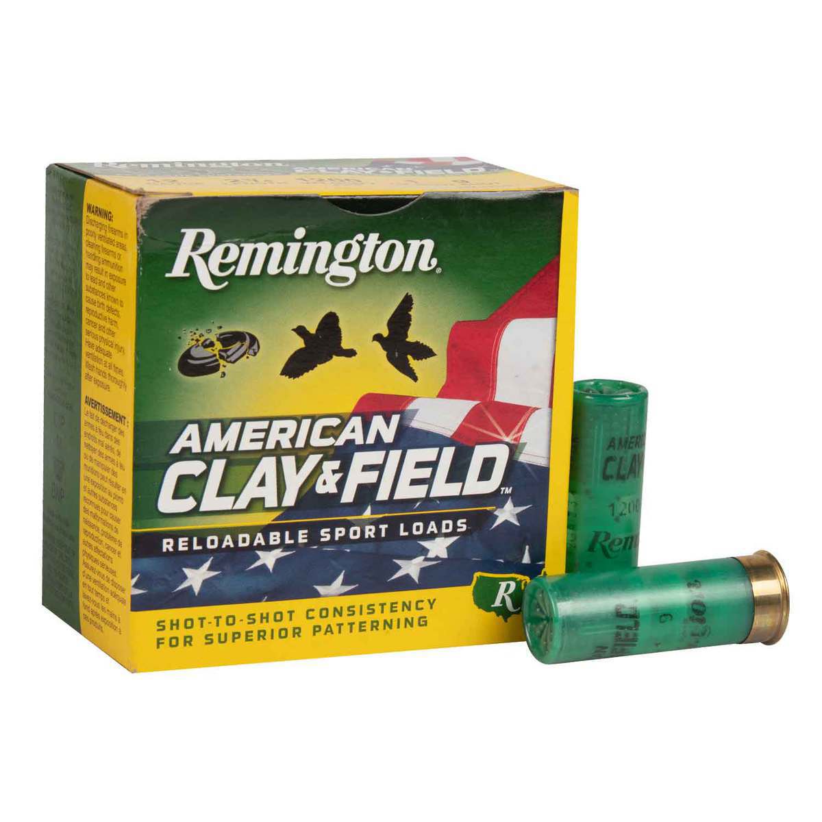 Remington American Clay And Field 12 Gauge 2-3/4in #9 1oz Target Shotshells - 25 Rounds Remington American Clay And Field 12 Gauge 2-3/4in #9 1oz Target Shotshells - 25 Rounds
