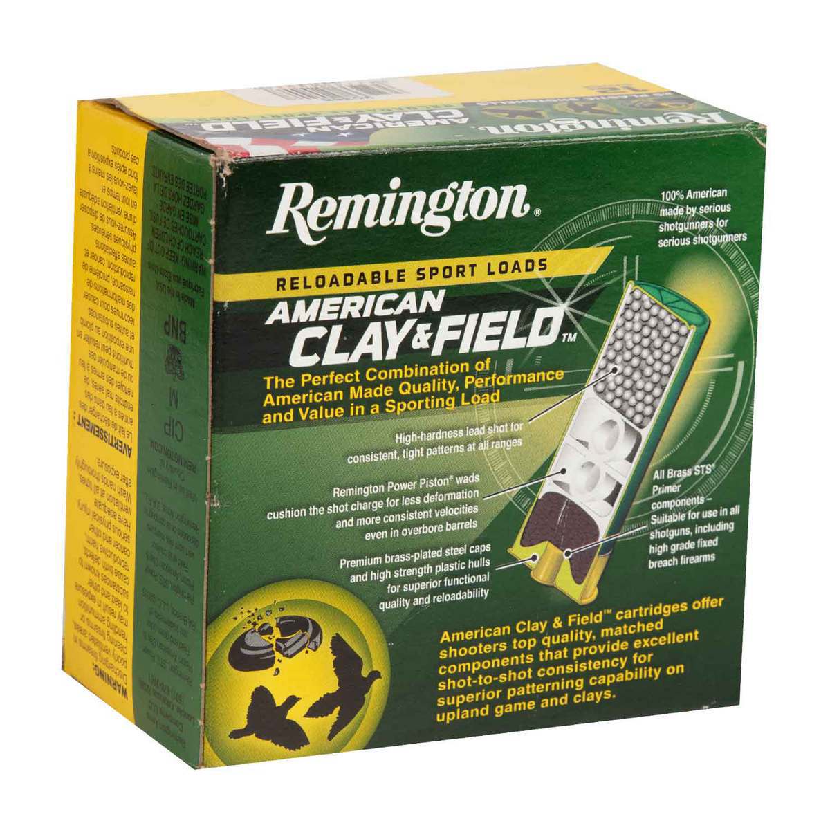 Remington American Clay And Field 12 Gauge 2-3/4in #9 1oz Target Shotshells - 25 Rounds Remington American Clay And Field 12 Gauge 2-3/4in #9 1oz Target Shotshells - 25 Rounds