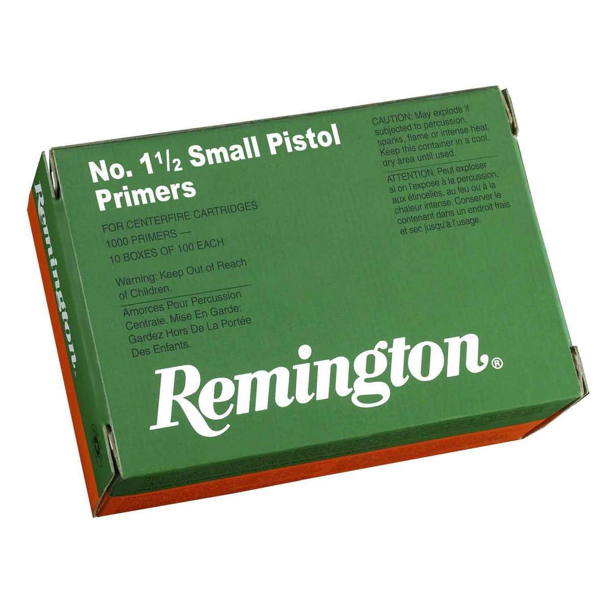 Remington Boxer #1-1/2 Small Pistol Primers -100 Count - Small Pistol Remington Boxer #1-1/2 Small Pistol Primers -100 Count - Small Pistol
