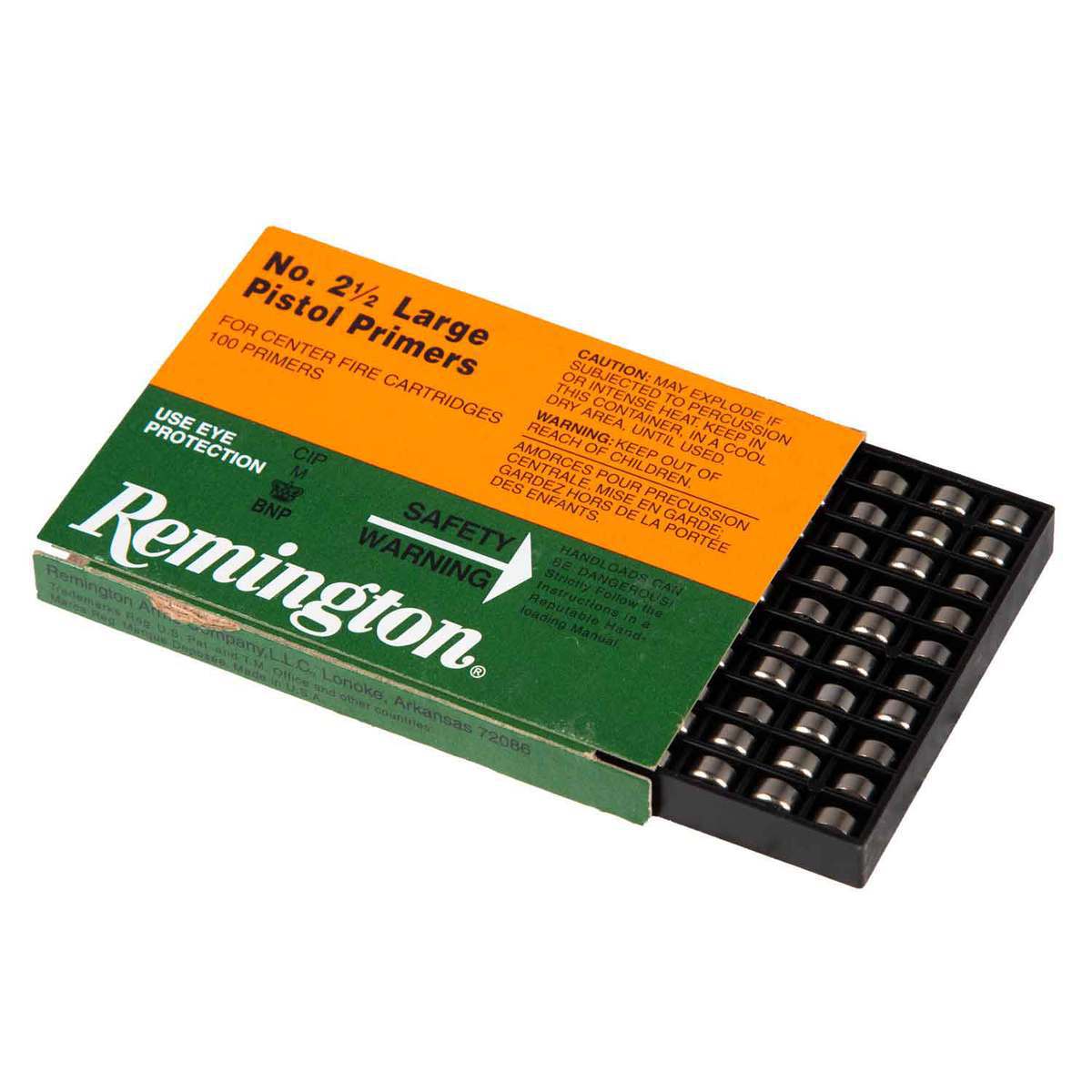 Remington Boxer #2-1/2 Large Pistol Primers - 100 Count - Large Pistol Remington Boxer #2-1/2 Large Pistol Primers - 100 Count - Large Pistol