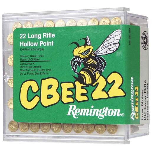 Remington CBEE22 22 Long Rifle 33gr HP Rimfire Ammo – 100 Rounds