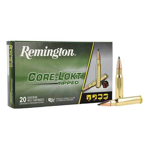 Remington Core-Lokt 308 Winchester 165gr Core-Lokt Tipped Centerfire Rifle Ammo Ammo - 20 Rounds 20 Rounds Ammo