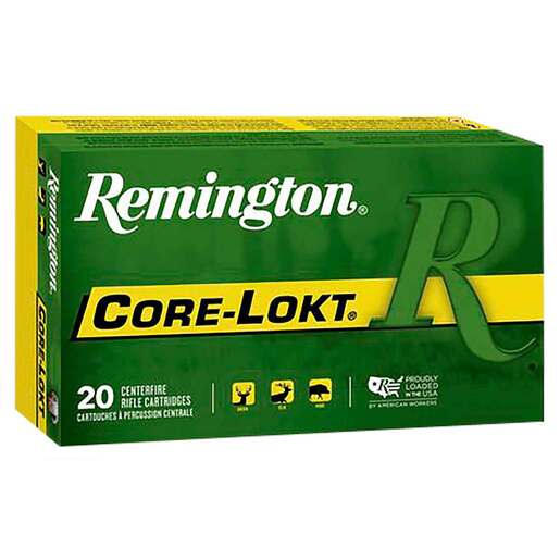Remington Core-Lokt 308 Winchester 180gr Soft Point Centerfire Rifle Ammo Ammo - 20 Rounds 20 Rounds Ammo