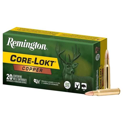 Remington Core-Lokt Copper 30-06 Springfield 150gr Copper HP Rifle Ammo Ammo - 20 Rounds 20 Rounds Ammo