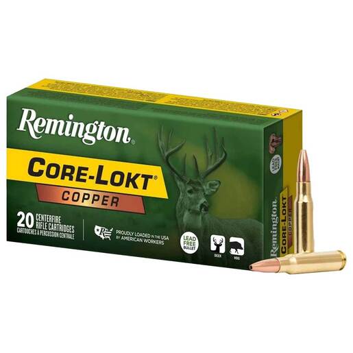 Remington Core-Lokt Copper 308 Winchester 150gr Copper HP Rifle Ammo Ammo - 20 Rounds 20 Rounds Ammo