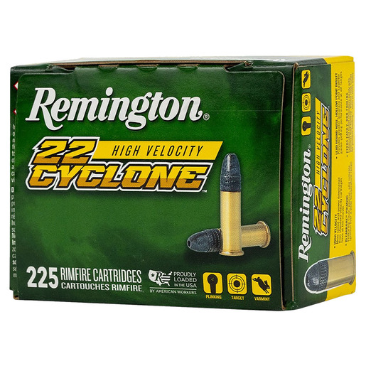 Remington Cyclone 22 Long Rifle 36gr Lead Hollow Point High Velocity Rimfire Ammo Ammo - 225 Rounds 225 Rounds Ammo