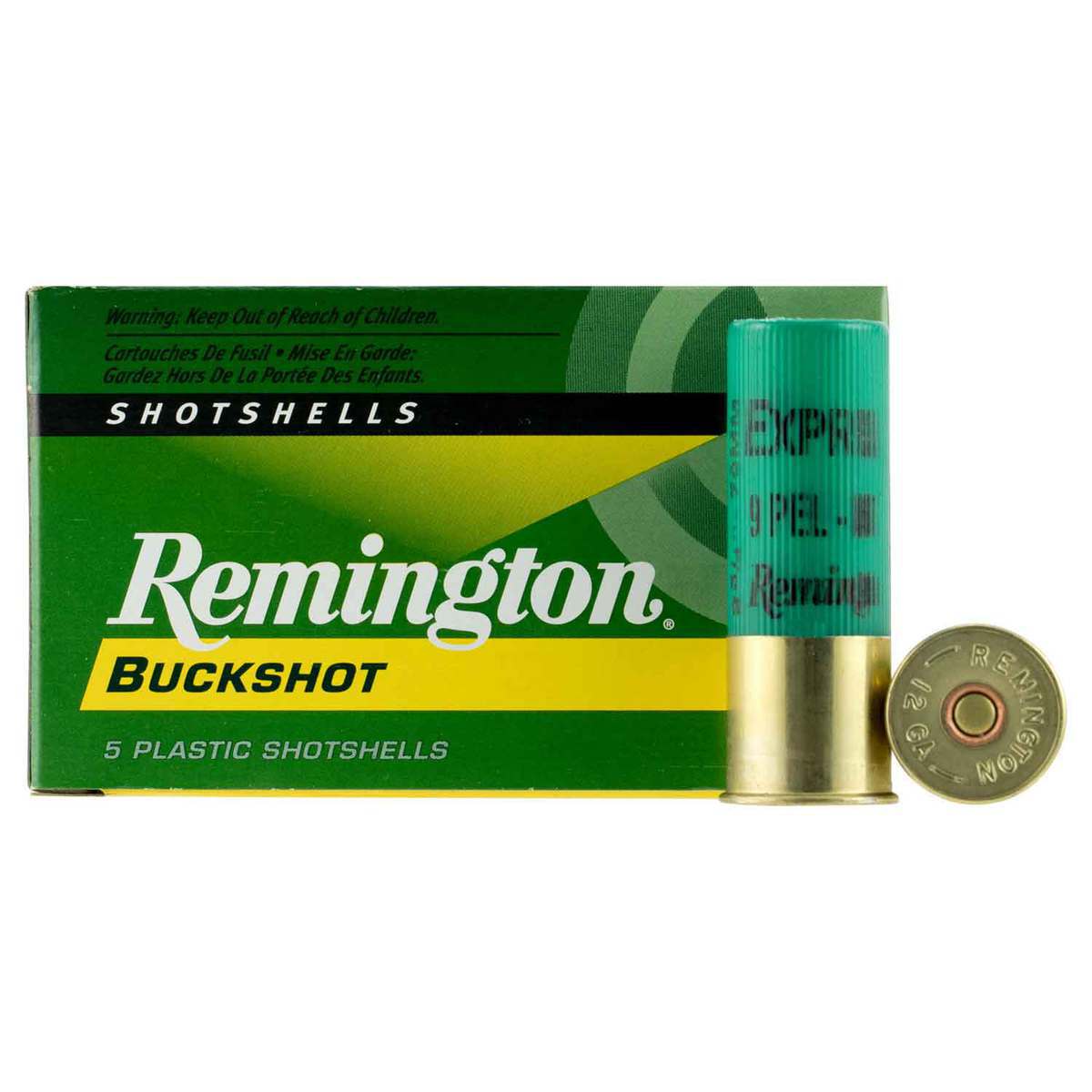 Remington Express 12 Gauge 2-3/4in 00 Buck Buckshot Shotshells - 5 Rounds Remington Express 12 Gauge 2-3/4in 00 Buck Buckshot Shotshells - 5 Rounds