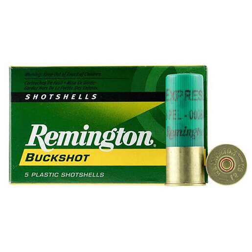 Remington Express 12 Gauge 2-3/4in 000 Buck Buckshot Shotshells – 5 Rounds – #000 Buck