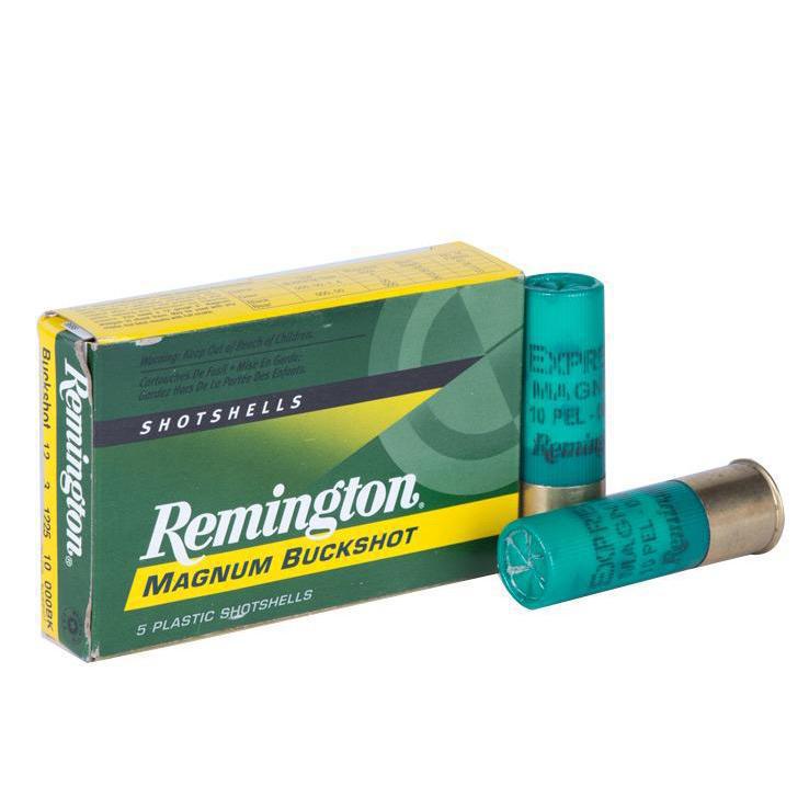 Remington Express Magnum 12 Gauge 3in 000 Buck Buckshot Shotshells - 5 Rounds Remington Express Magnum 12 Gauge 3in 000 Buck Buckshot Shotshells - 5 Rounds