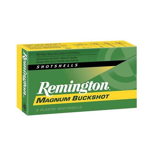 Remington Express Magnum 12 Gauge 3-1/2in #00 Buck Buckshot Shotshells – 5 Rounds – #00 Buck