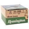 Remington Game Load 16 Gauge 2-3/4in #8 1oz Upland Shotshells - 25 Rounds